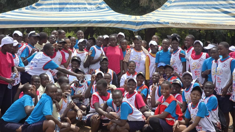 Kangole Girls students during a sports event