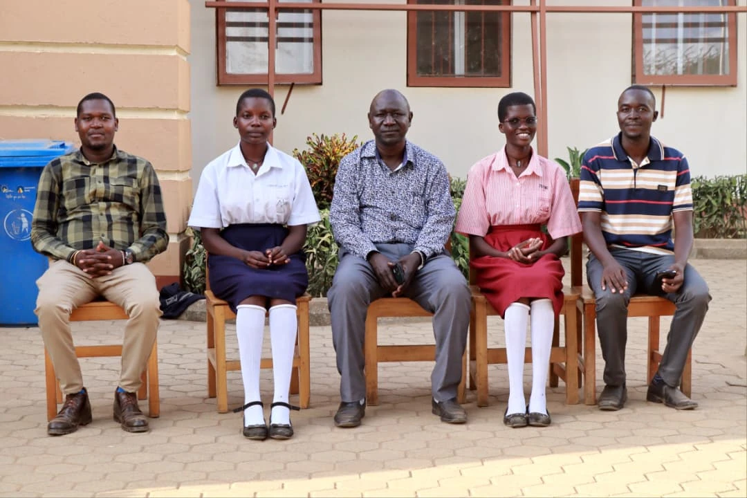 Kangole Girls student leaders with staff