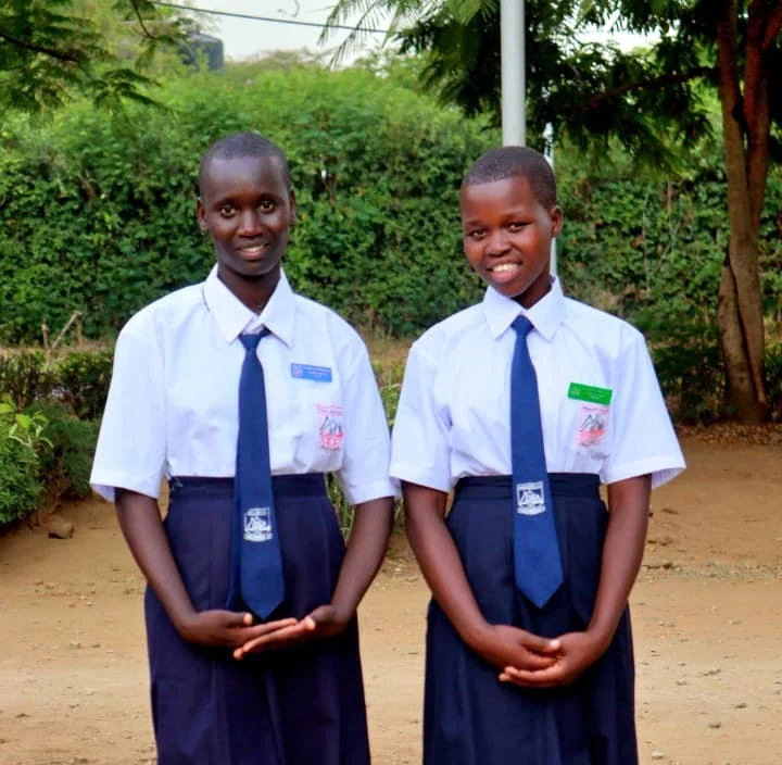 Kangole Girls students in school uniform